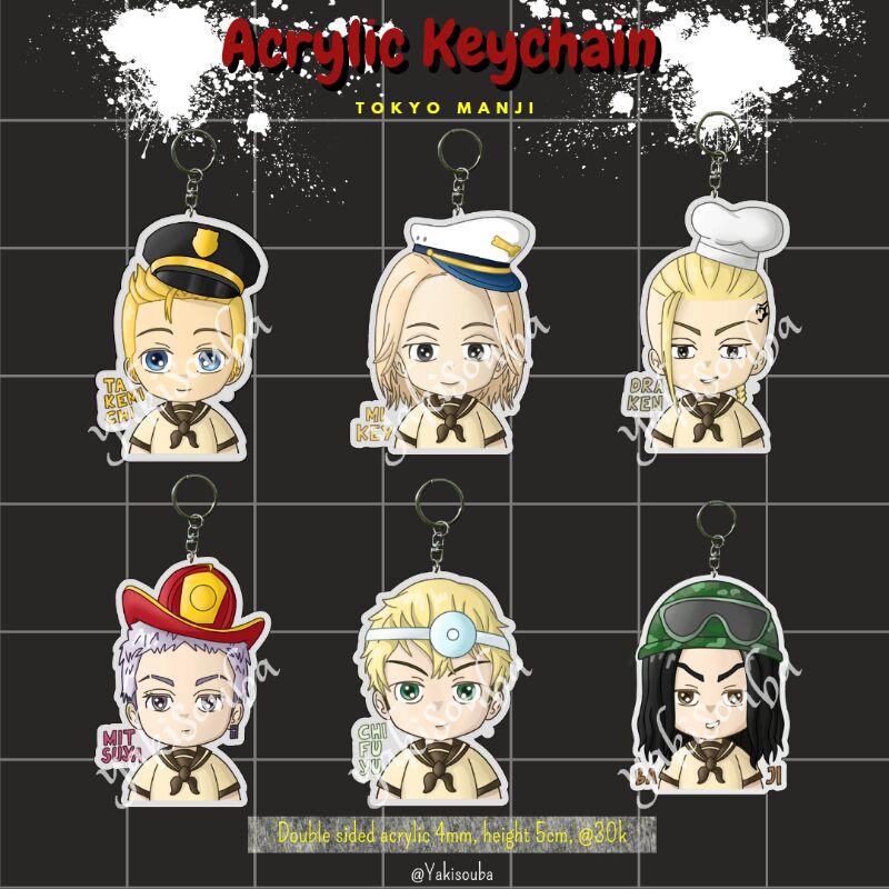 Tokyo Revengers Acrylic Keychain / Gantungan Kunci Akrilik Anime