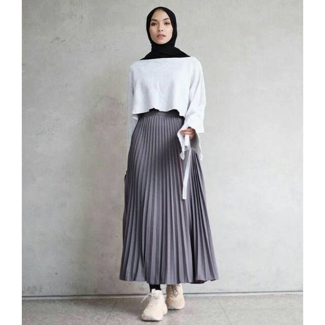 Rok plisket PREMIUM Jumbo mayung pleated maxi skirt 