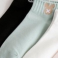 OVERFLOWS.ID Kaos Kaki Import Mata Kaki Ankle Sock Pendek Wanita Remaja Motif Smile Gelombang Kaos kaki Miki Lucu-MIKI TOSCA