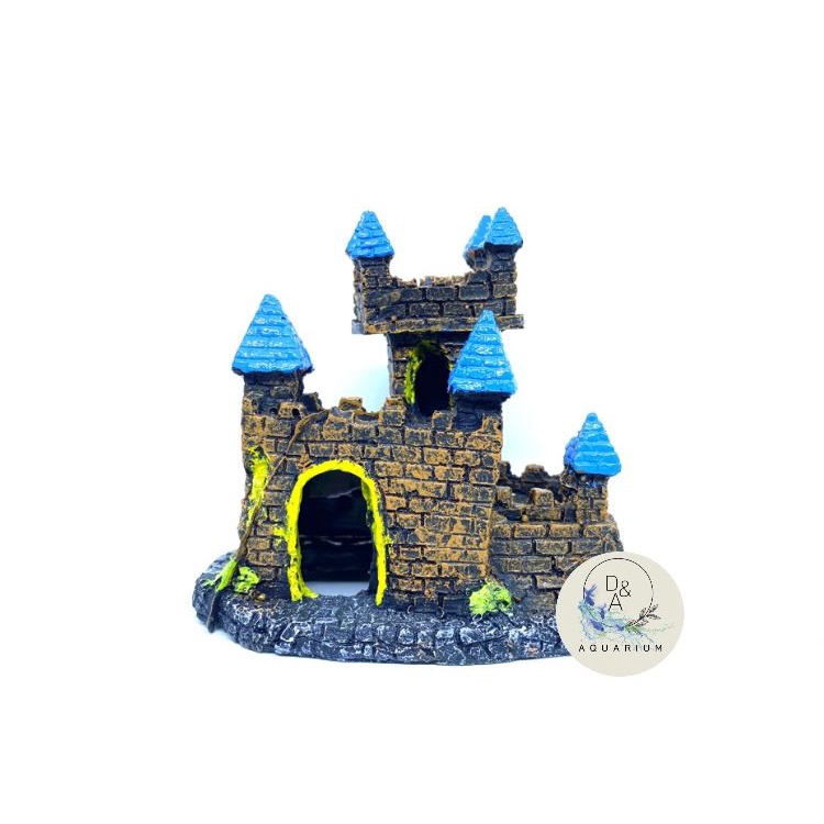 Hiasan Aquarium Aquascape Rumah Kastil Mini 1
