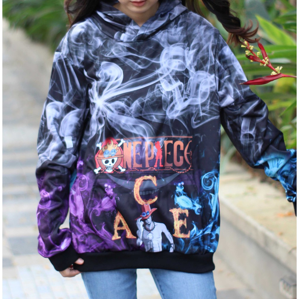 Sweater Portgas D ASCE Smoke Fullprint Onepiece Mugiwara