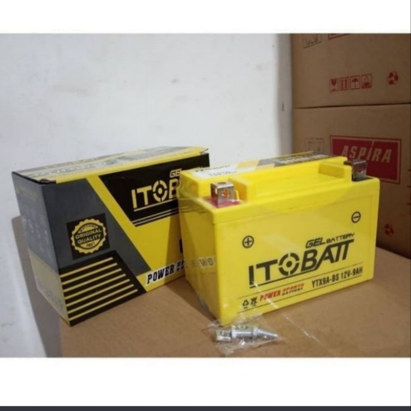 AKI MOTOR KAWASAKI NINJA 250 / 250R AKI GEL KERING ASLI