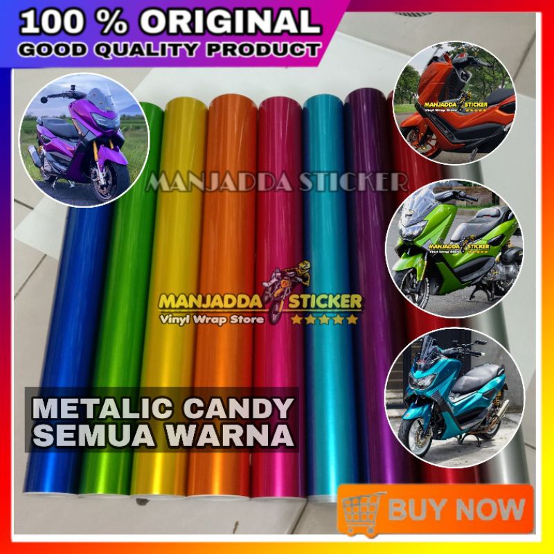 Stiker Skotlet Motor Metalik Candy Semua Warna