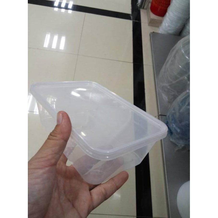 kotak tempat makan plastik microwave 750ml HEMAT