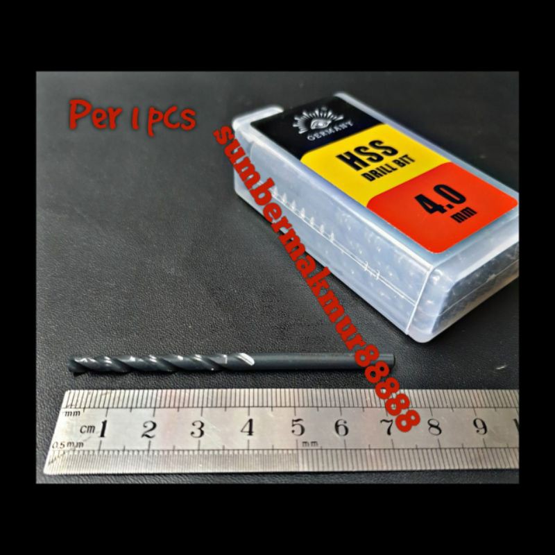 Mata bor besi 4 mm tjap mata