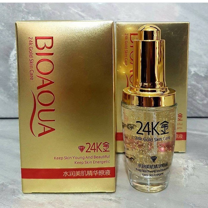 [COD] Bioaqua 24k Gold Skin Care 30ml - Serum Wajah Emas 24k Menunda Penuaan dan Membantu Proses Peremajaan Kulit