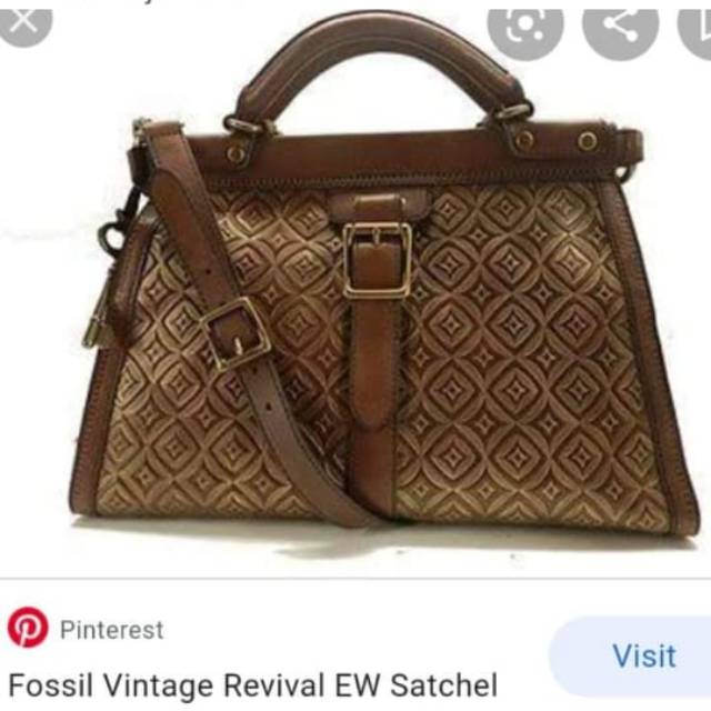Fossil vrv emboses satchel pl