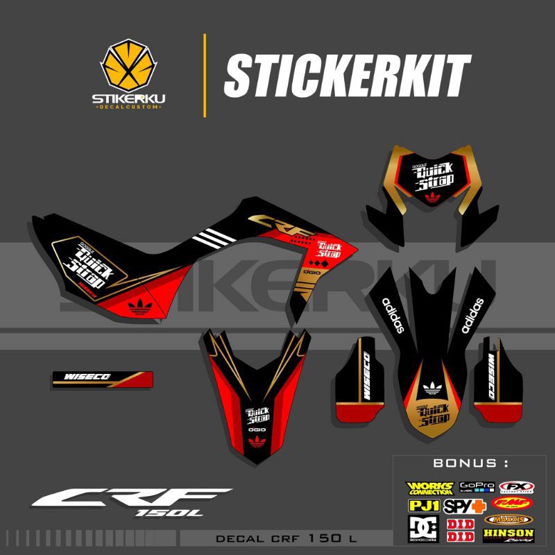 striping decal motor Honda crf 150/ decal crf 150 /sticker motor crf 150