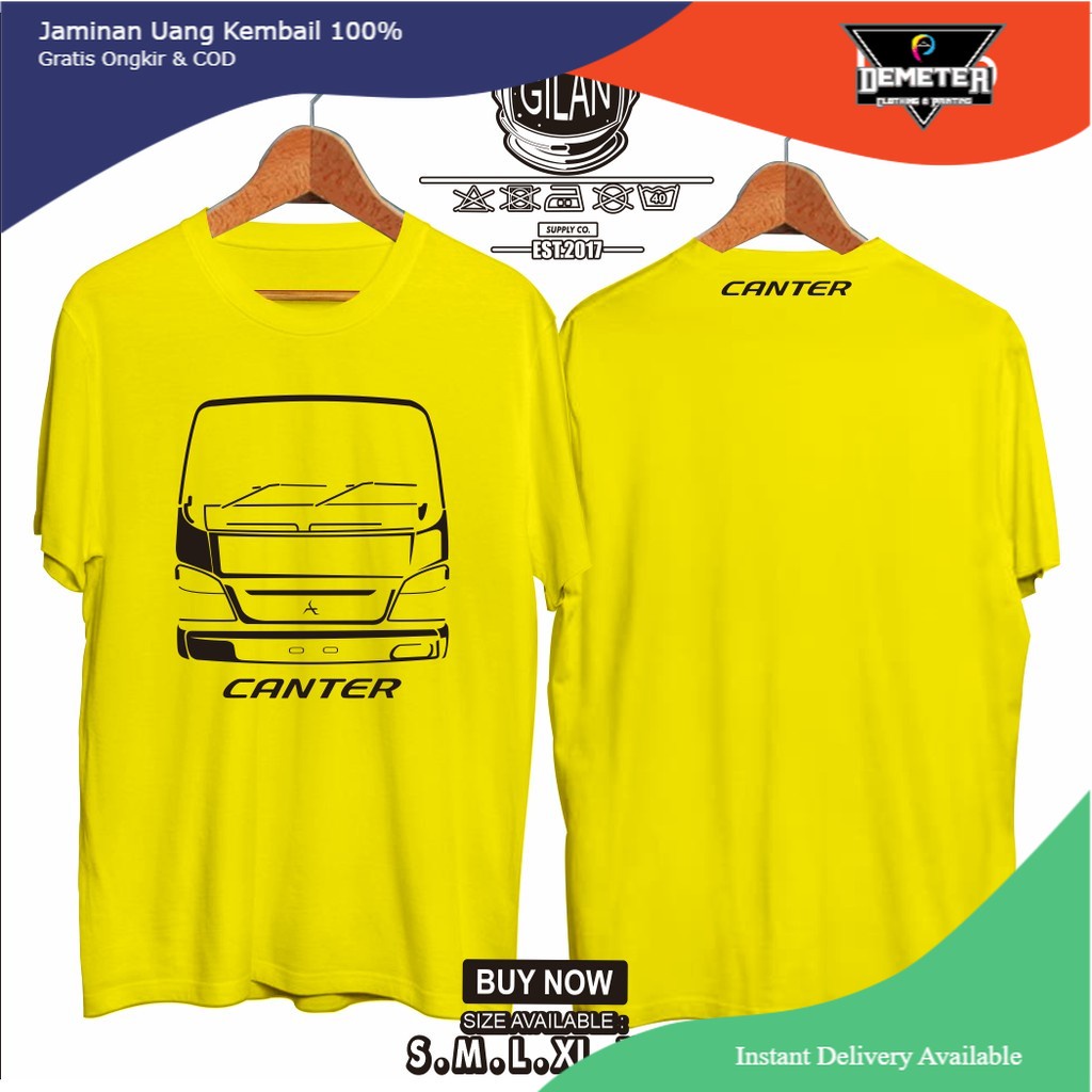 Kaos Baju MOBIL TRUK MITSUBISHI CANTER Kaos Otomotif - Demeter.Cloth
