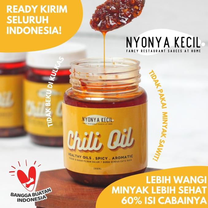 

Chili Oil Minyak Cabe Cabai Halal Mie Yamin Dimsum Frozen Nyonya Kecil