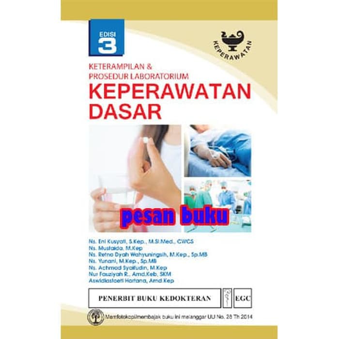 Jual Buku Keterampilan Prosedur Laboratorium Keperawatan Dasar Edisi 3