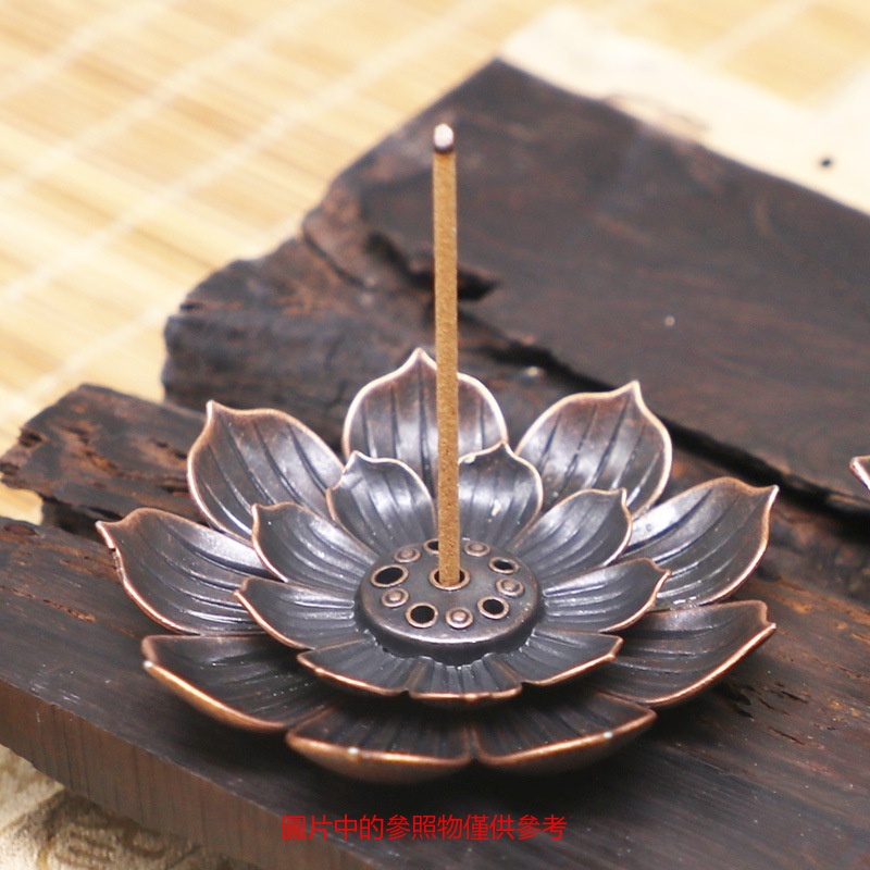 Holder Dupa Bakar Desain Lotus Bahan Metal Gaya Retro Untuk Dekorasi Natal