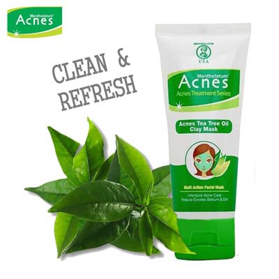 Acnes Tea Tree Oil Clay Mask 50GR (Facial Masker Wajah 50g) | Masker Jerawat Acne | Masker Mengurangi Minyak_Cerianti