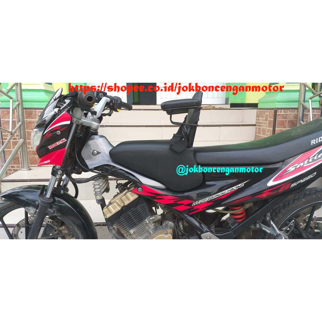 KURSI JOK BONCENGAN ANAK UNTUK MOTOR SATRIA FU150 DAN HONDA SONIC / KURSI TAMBAHAN UNTUK ANAK - ANAK
