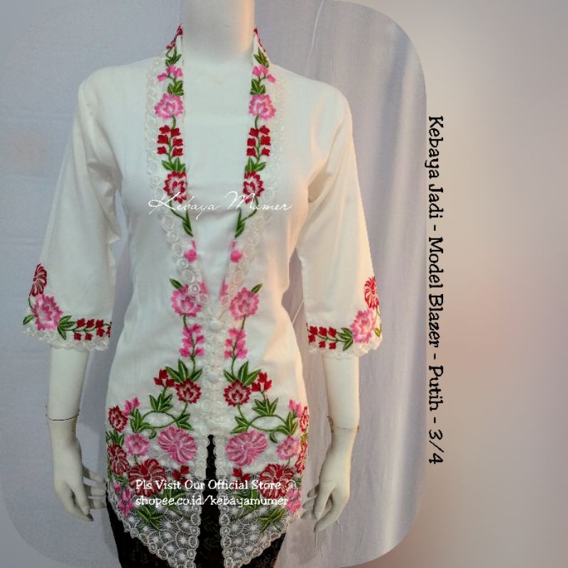 Kebaya Bordir. Kebaya Encim. Kebaya. Kebaya Encim Modern. Kebaya Blazer. Kebaya Kutubaru