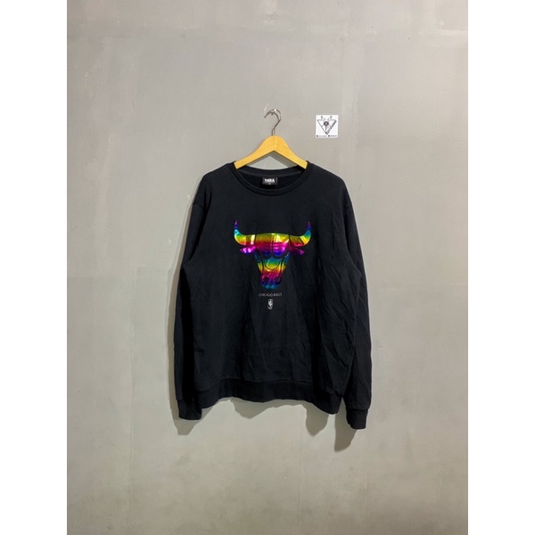 CREWNECK CHICAGO BULLS RAINBOW