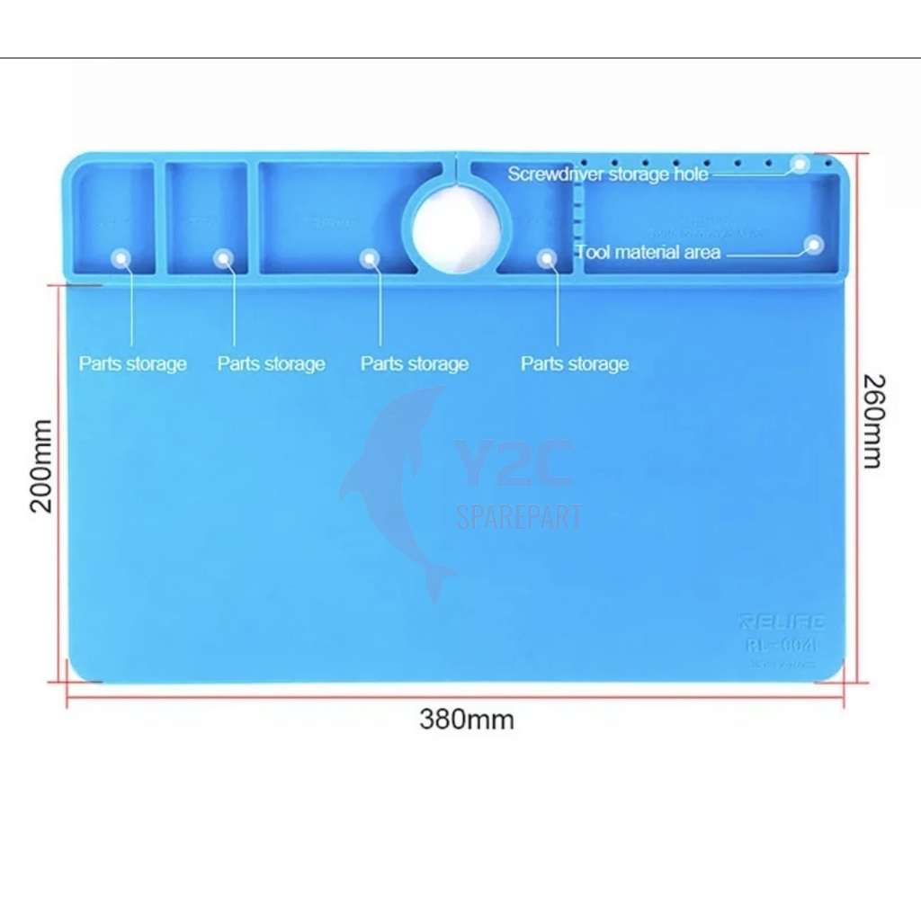 SERVICE PAD MIKROSKOP RELIFE RL-004I B3 ANTI PANAS / KARPET SERVIS MICROSCOPE / ALAT SERVIS SERVICE HP