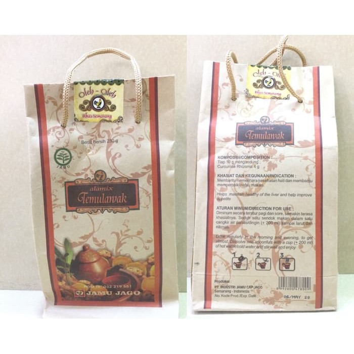 

temulawak intan diproduksi PT jamu jago semarang - ju1922