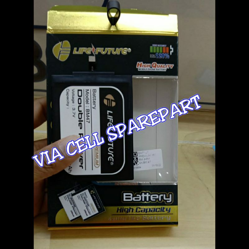 Double Power Premium LF Xiaomi Redmi 3 BM47 Baterai Batrei Batre Battery BM 47 Original