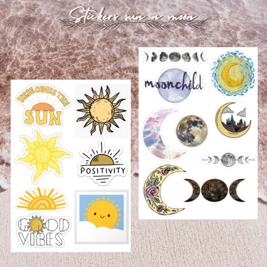 

Sticker sun n moon