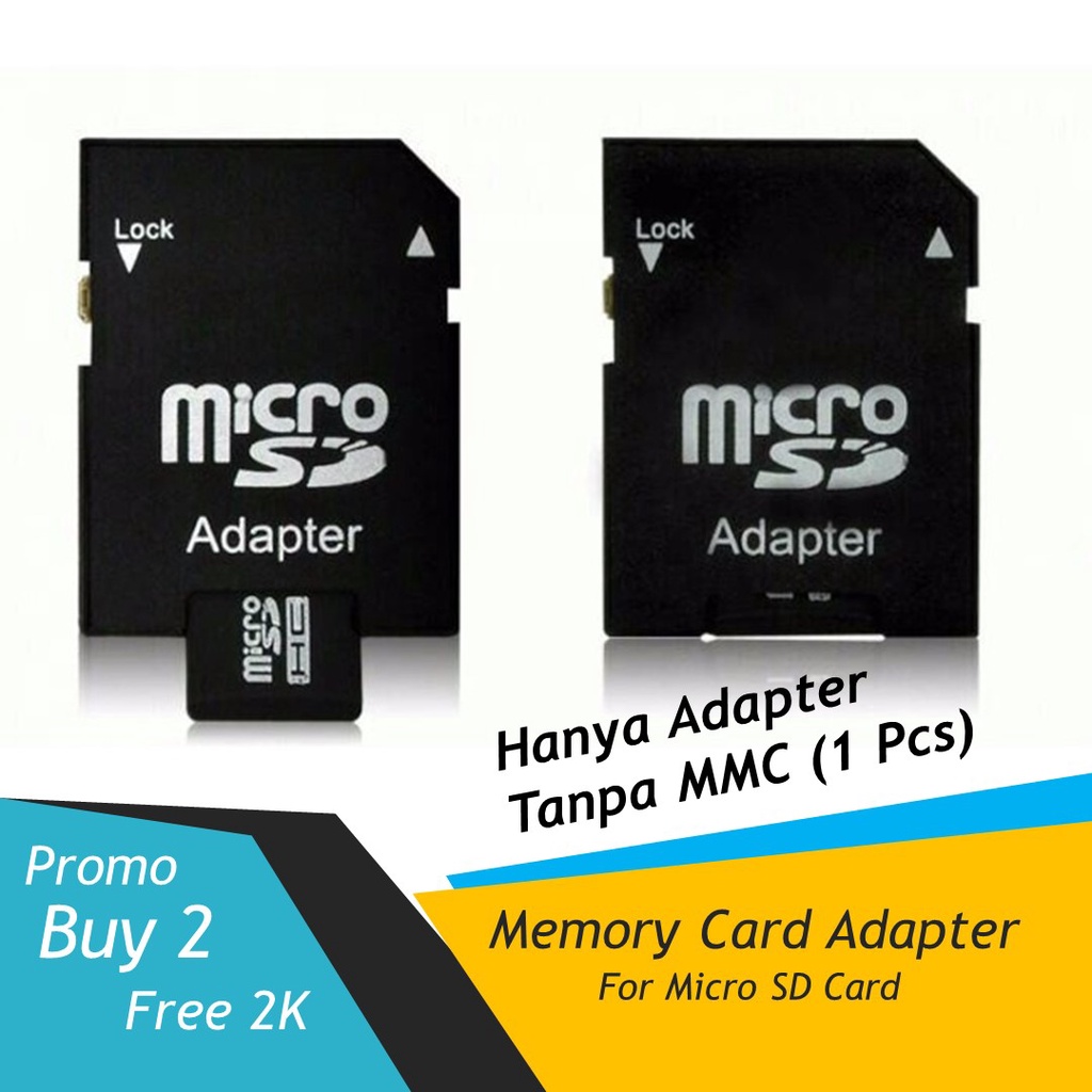 Adapter Memory Card SDCard Sd Card Micro SD MicroSD Adaptor Mmc Memori Converter Kartu Memori