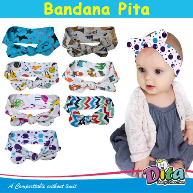 Bandana baby/bandana bayi /pita baby/bandana motif murah/ bandana