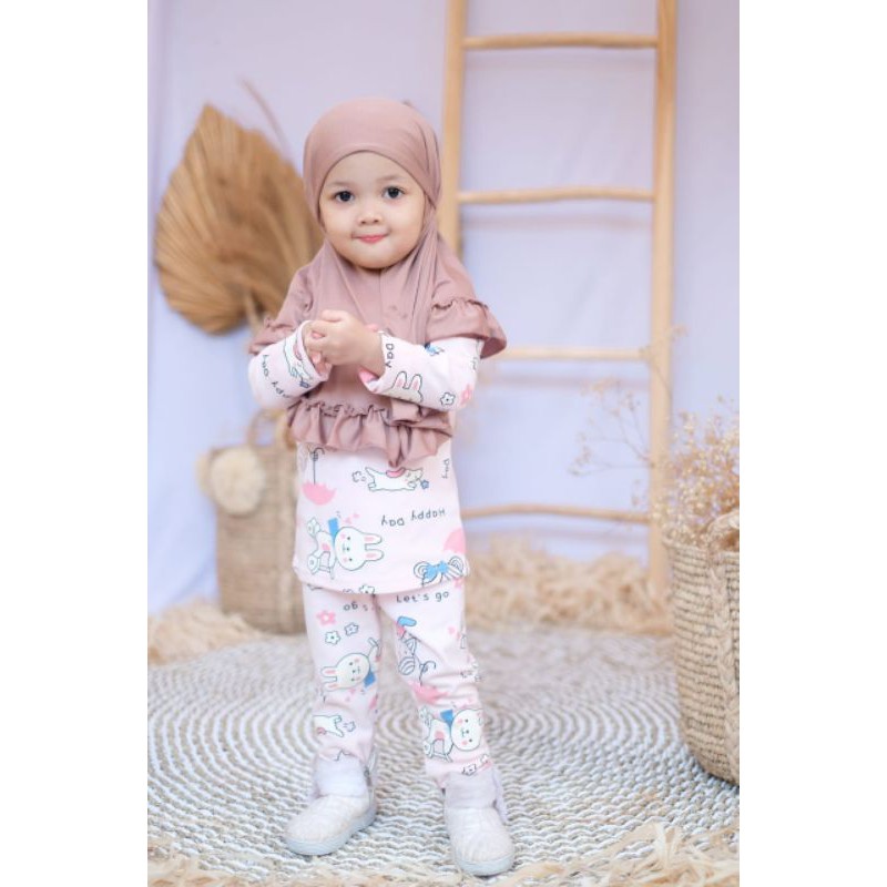 JILBAB ANAK BAYI NAURA usia 0-3 th all size / HIJAB BABY