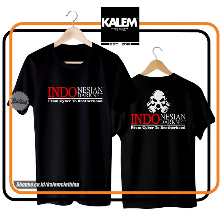 Kaos Baju Tshirt INDONESIA INDONESIAN DARKNET FROM CYBER Murah - KALEMCLOTHING