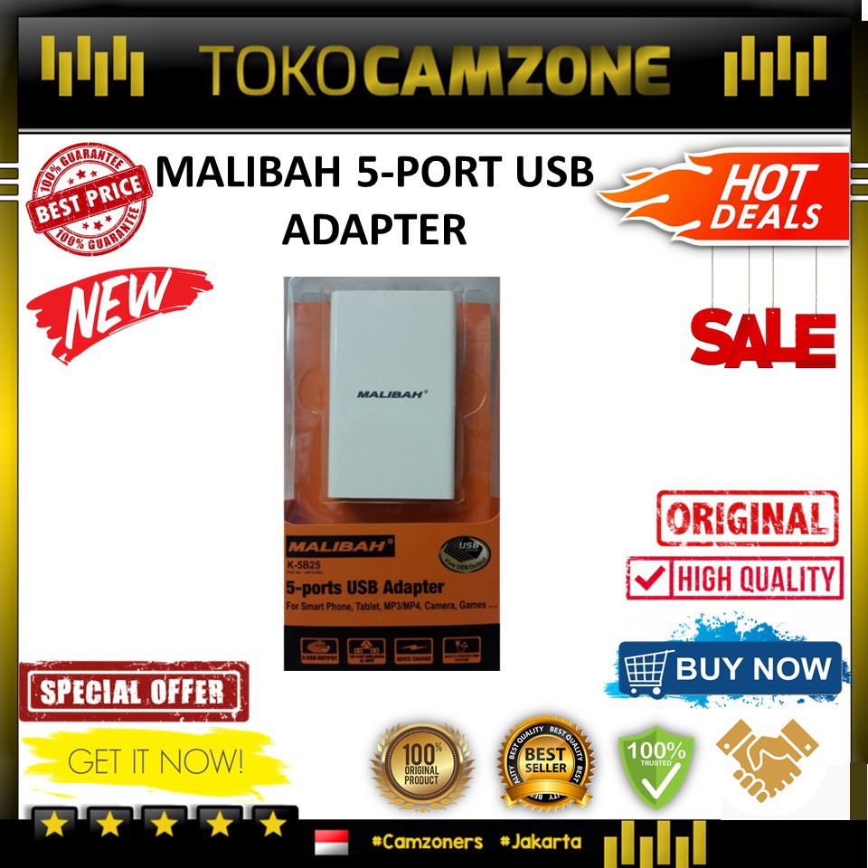 Malibah 5-ports USB Adapter