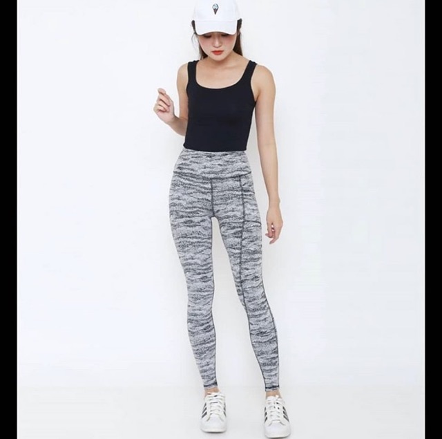 Gottex Celana Legging Grey Abu Abstract Women Woman Wanita