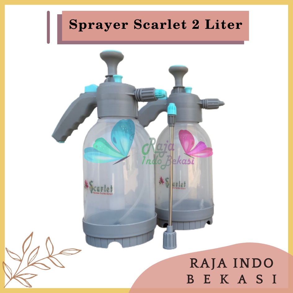 Semprotan 2 Liter Semprotan Disinfektan 2 Liter Hand Sprayer Tanaman Spray Semprot Manual - Sprayer 2 Liter Super Stick Scarlet, Sprayer Jet Pompa 2Liter