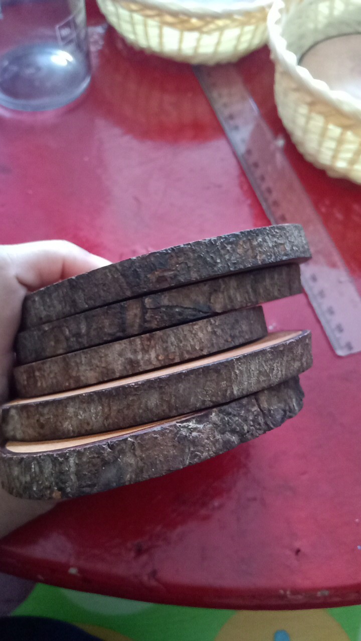 Dekornata Wooden Slice 10-14 Cm / Wood Slice/ Potongan Kayu Decor/alas Cangkir / Dekornata