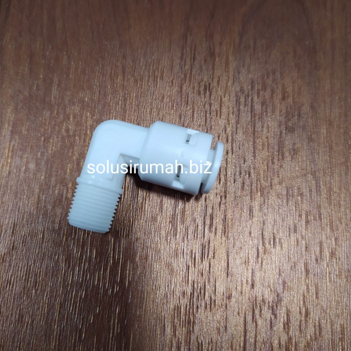 FITTING RO KNEE DRAT LUAR 1/4 KE SELANG 9MM TANCAP ELBOW FITING QUICK