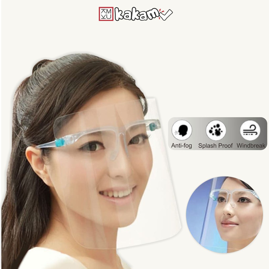 Face Shield Anti Oil Glasses + Mica