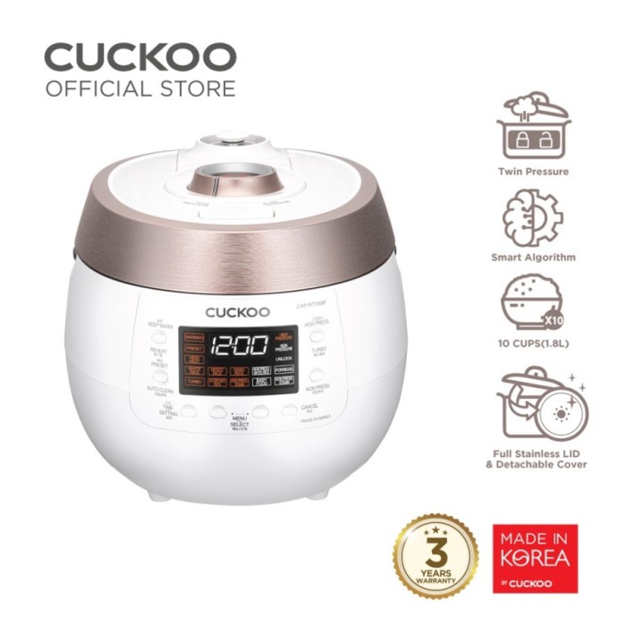 Cuckoo All in One Twin Pressure Cooker CRP-RT1008F