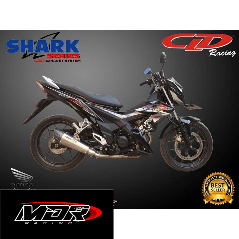 KNALPOT CLD RACING TYPE SHARK SONIC 150 R