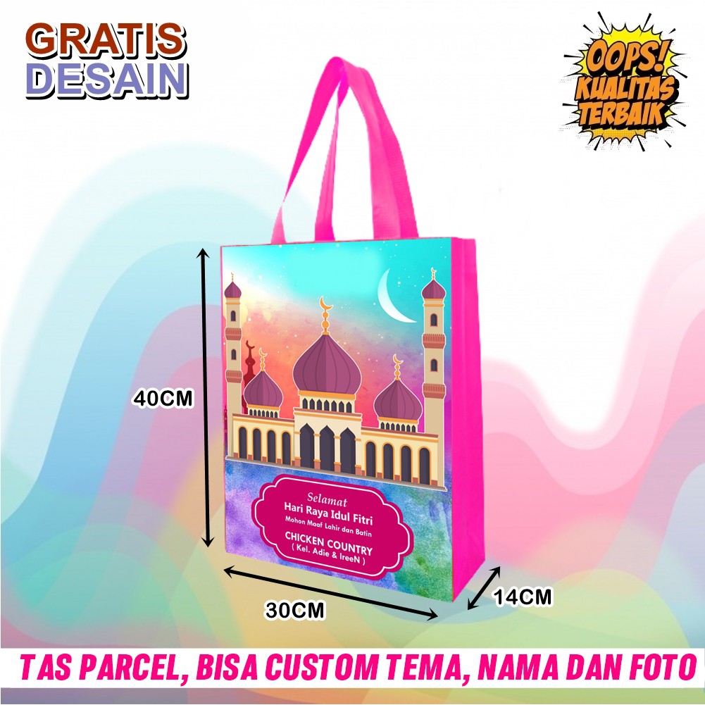 

TAS IDUL FITRI JUMBO kuran 40x30x14cm