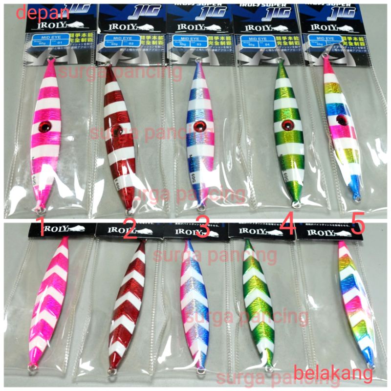 metal jig IROLY MID EYE GID 60gr / 80gr