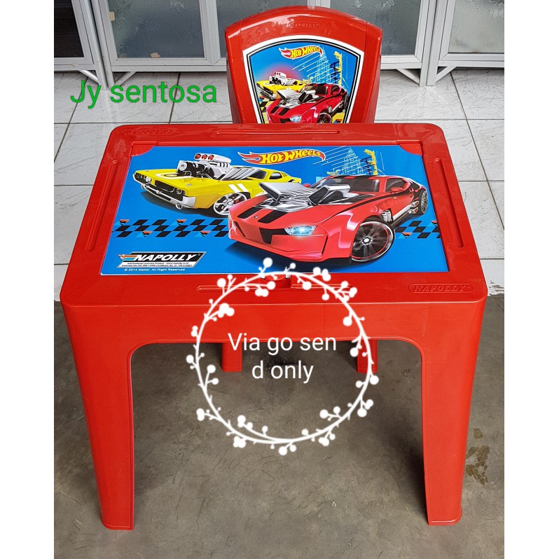 Promo  Kursi Dan Meja Belajar Anak Napoly Spiderman set  Murah
