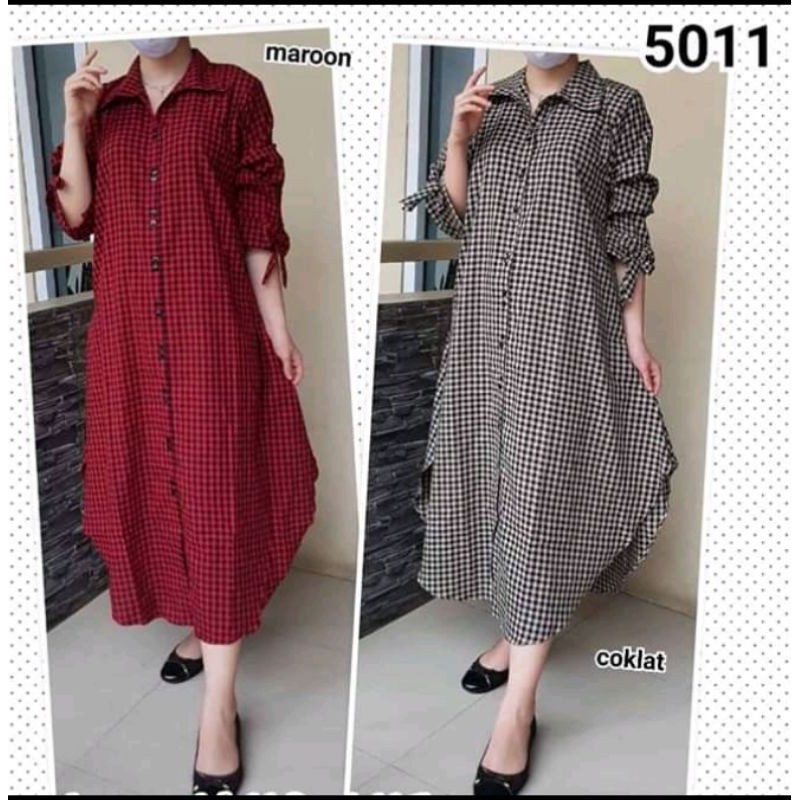 lisa long tunik/longtunik kotak jumbo/cod/