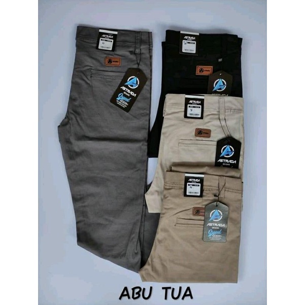 CELANA PANJANG PRIA Chino Slimfit KERJAHARIAN Santai Casual Formal  Size 27-38