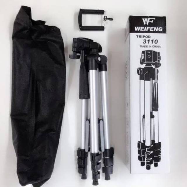 Tripod 1M Tripod 1M Bahan Aluminium + Holder U &amp; Sarung