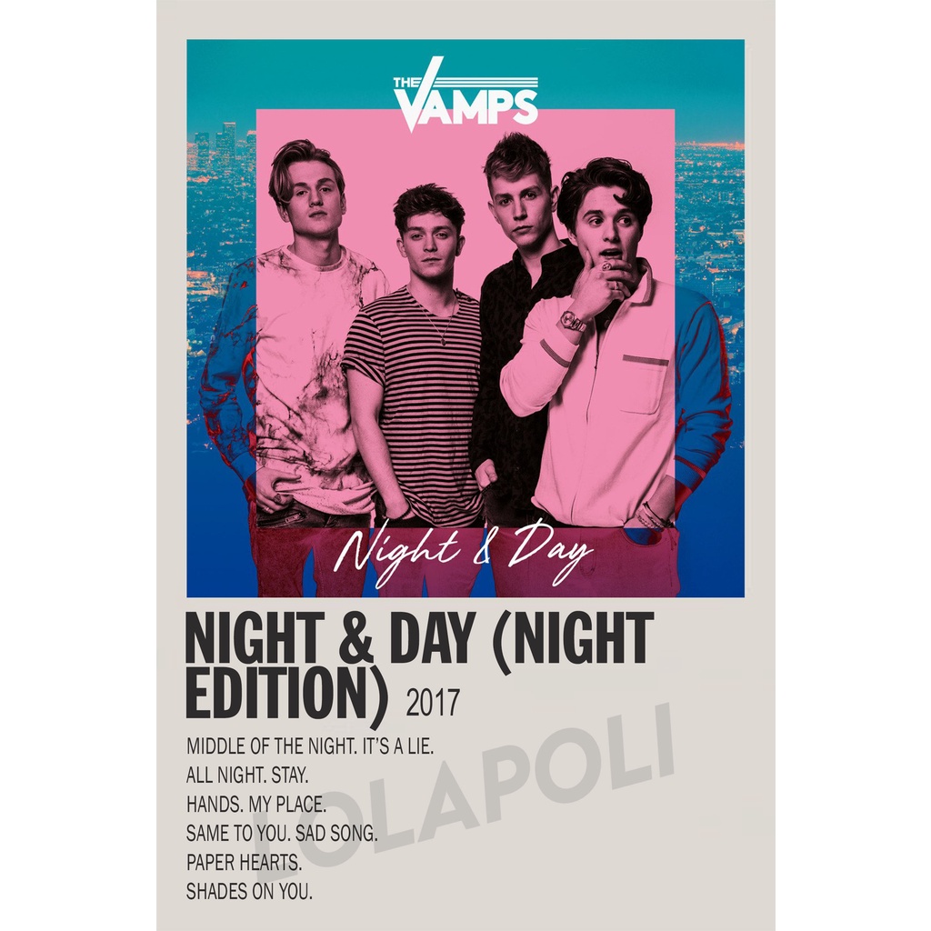 Poster Cover Album Night &amp; Day (Night Edition) - The Vamps