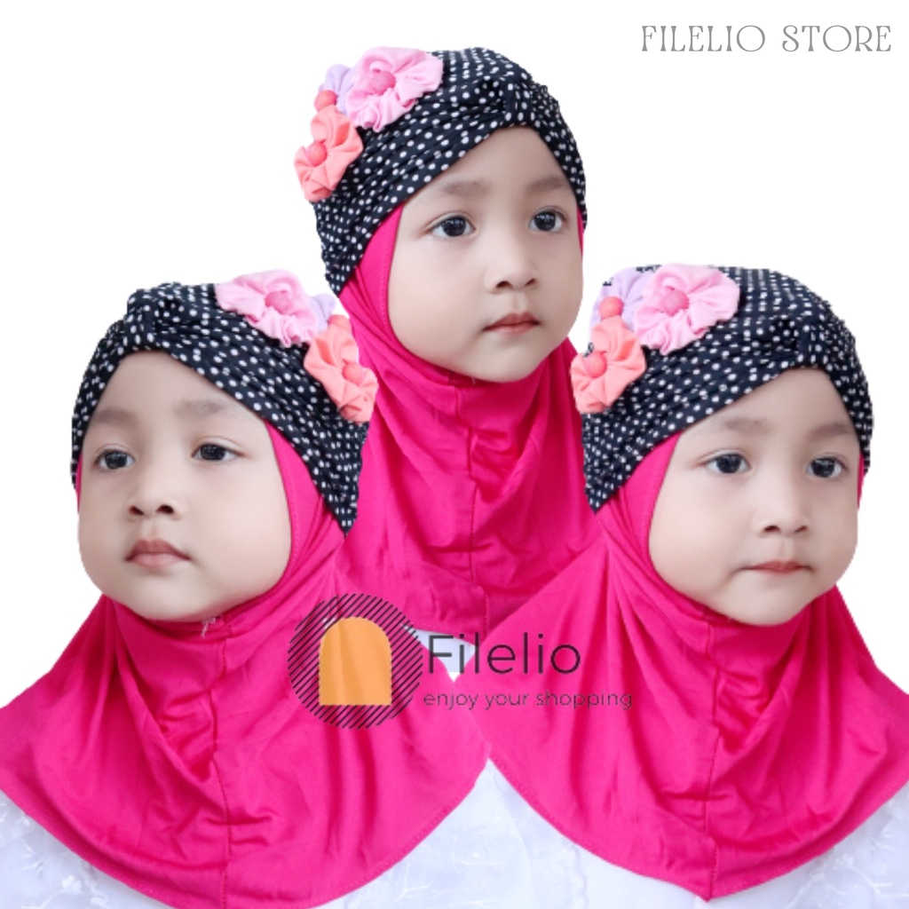 TERMURAH Hijab Anak Bayi Perempuan Murah Turban Combi Krudung Anak Lucu Umur 0 -3 Tahun Terbaru