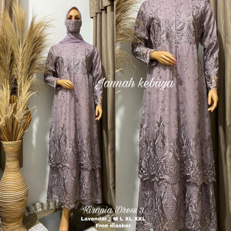 Gamis duyung/ gamis terkini/ gamis modern/ brokat/ gamis tulle/ kebaya brokat/ kebaya terkini