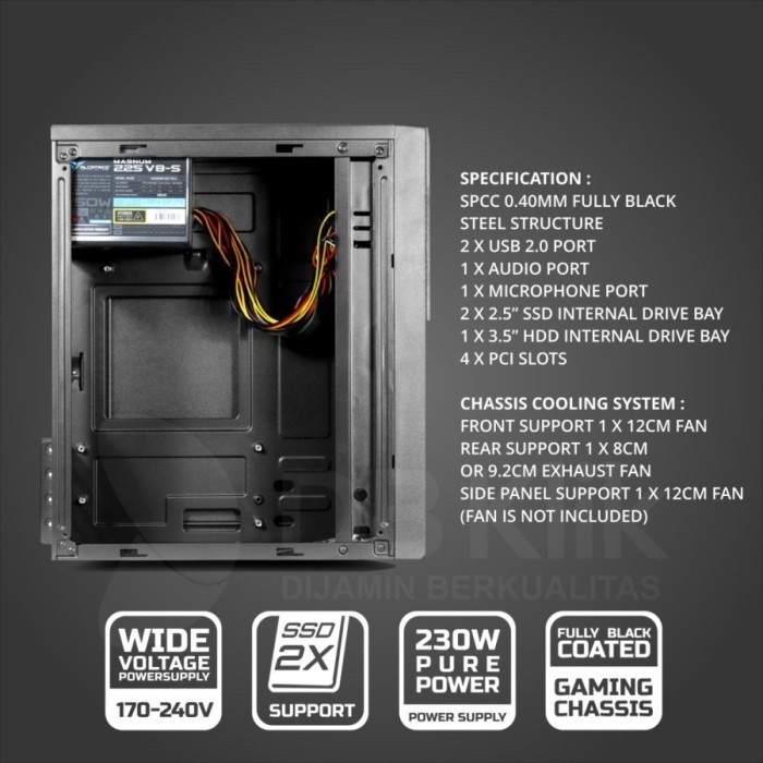 Casing PC Alcatroz Azzura Neo V / 5 + PSU 230W