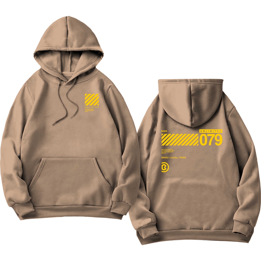 Sweater Hoodie BRIGO unlimited Sablon DTF Fleece Cotton II BRIGO Jumper Hoodie unlimited II M-XXL (Pria &amp; Wanita) Free stiker&amp;Gantungan Kunci