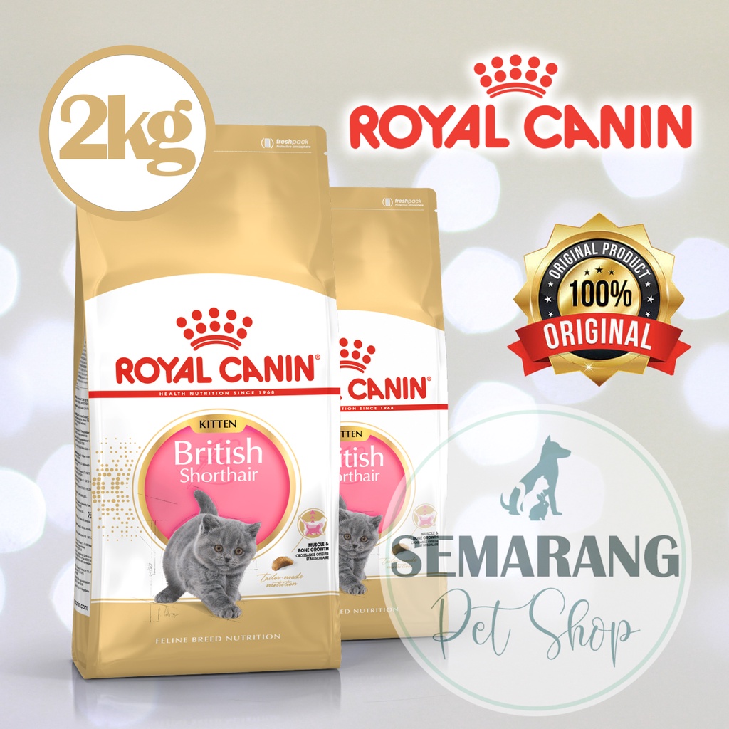 ROYAL CANIN British Shorthair Kitten Dry Makanan Anak Kucing 2 kg 2kg BSH RC freshpack fresh pack original