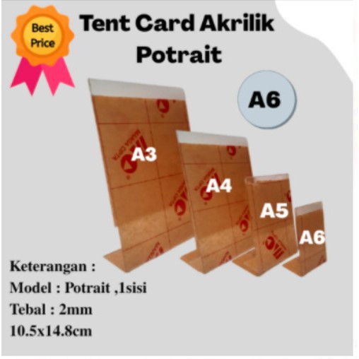 

Akrilik A6 L - Model L - 1 sisi