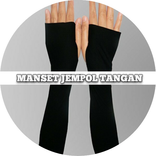 Handsock Fingerless / Manset Tangan Jari polos-1